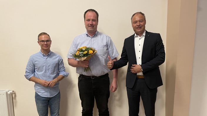 Dr. Paul Schenk mit Michael Hayn und Lucas-Leon Essel