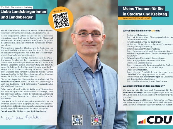 Dr. Christian Raschke - Kommunalwahl 2024
